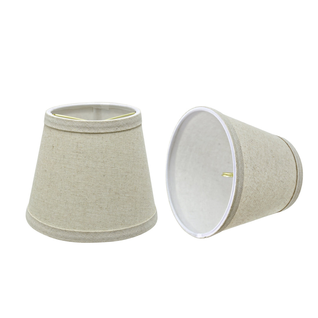 5" H Fabric Empire Lamp Shade ( Clip On ) (Set of 2) Breakwater Bay