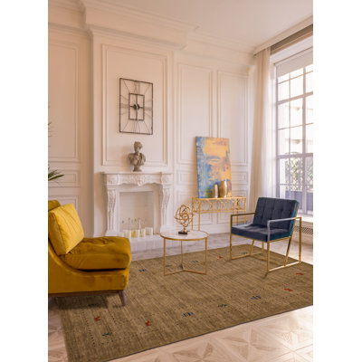 Tapis gris Kashkuli Gabbeh 5 pi 0 po x 8 pi 0 po