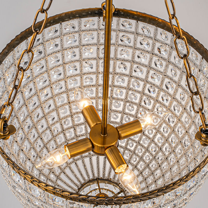 Ennu 4 - Light Dimmable Crystal Chandelier