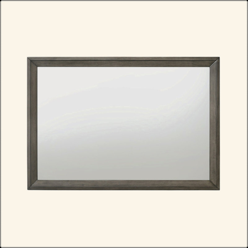 Miroir à finition chêne gris