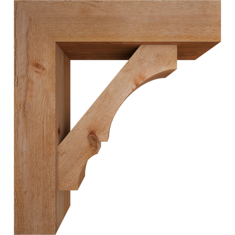 Support de bloc Balboa avec entretoise décalée, 24 x 30, Cèdre rouge occidental de l 8 po (scié brut)