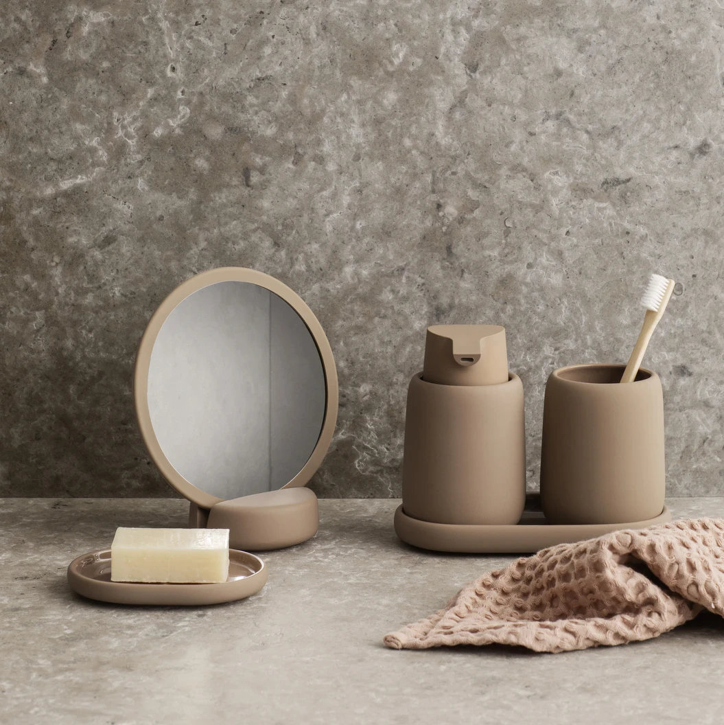 SONO Soap Dispenser, Silicone Covered Tan