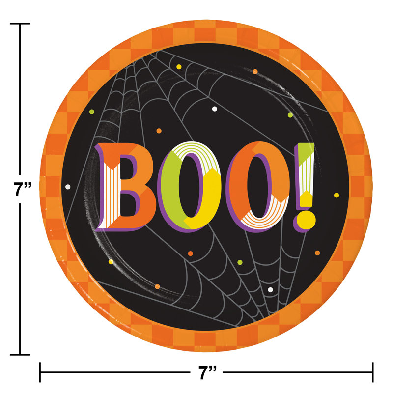 Creative Converting Retro Halloween Tableware Set, Serves 8