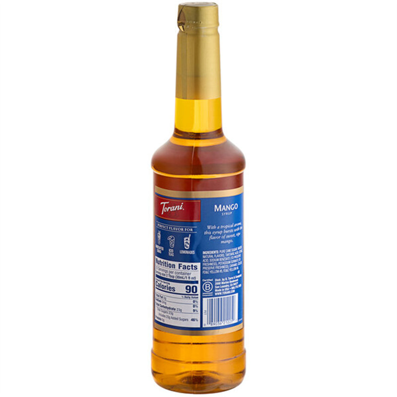 Torani Mango Flavoring / Fruit Syrup 750 mL Glass Bottle