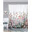 Bashee Floral Shower Curtain with Hooks Included