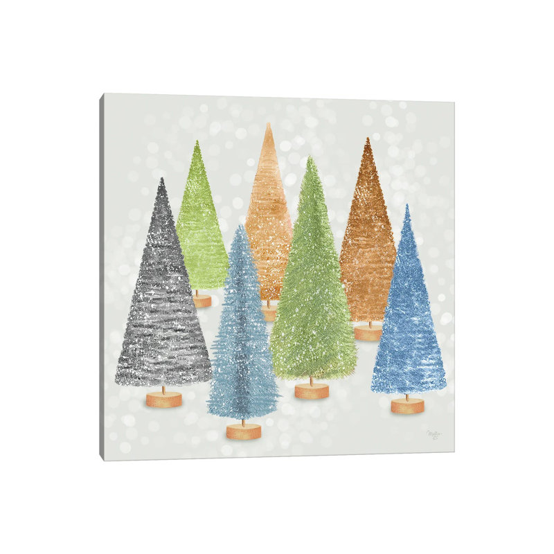 «Snowy Skies», reproduction d'art sur toile tendue, H 26 po x l 26 po, Toile tendue, Ne s’applique pas