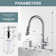 Pull Down Single Handle Kitchen Faucet with Soap Dispenser