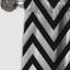Motif à chevrons noir et blanc - Rideau occultant - 1 panneau-107555019