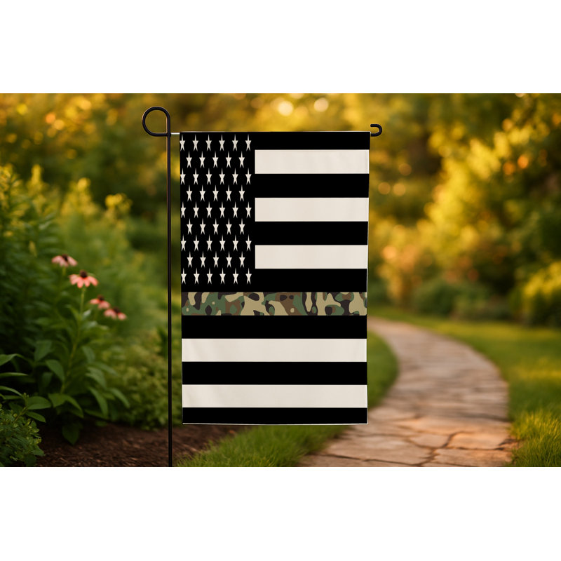 Drapeau américain Thin Camo Line - drapeau extérieur, 36" H x 60" W