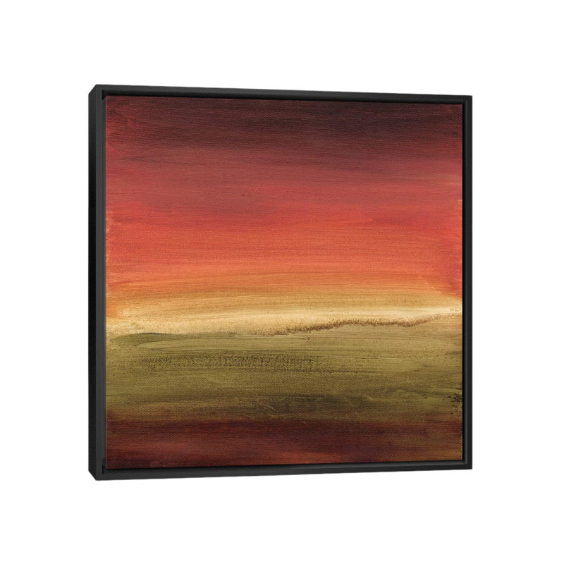 «Abstract Horizon I» par Ethan Harper, reproduction d'art graphique sur toile, H 12 po x l 12 po x P 1,5 po, Cadre noir