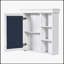 Armoire de salle de bain murale polyvalente avec plusieurs tablettes et un design élégant