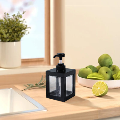 Bouteille d'eau pompe 500 ml bouteille en plastique réutilisable vide distributeur de savon contenant de liquide pour le shampooing de salle de bain et le savon pour le corps