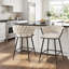 Tabouret de bar et de comptoir rembourré avec structure en métal (ensemble de 2)-1169585160-1169585165