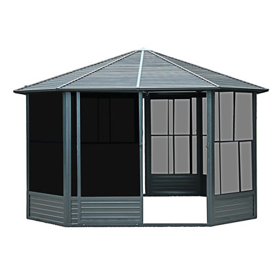 Solarium octogonal extérieur pour véranda