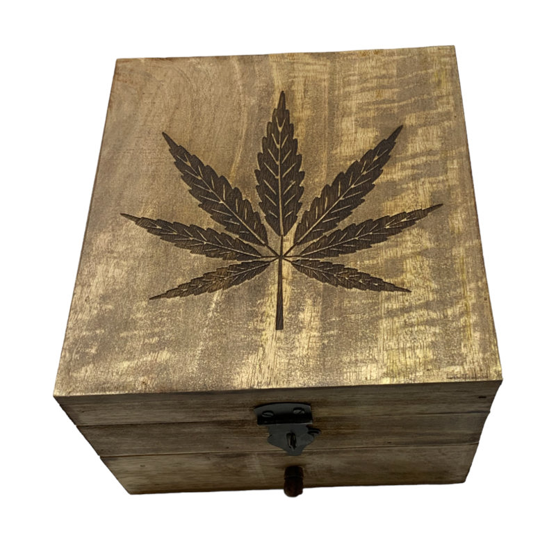 Cannabis Box with Drawer - Natural
