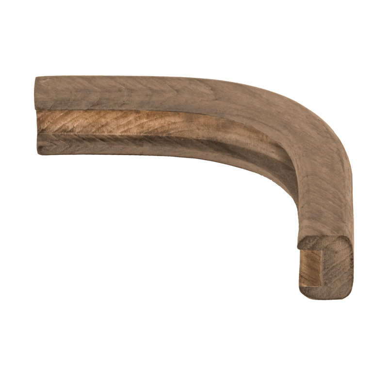 Réducteur de chevauchement de longueur 0,5" x 0,5" large x 60" en bois teck
