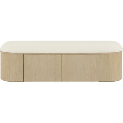 Velden Vegan Leather Upholstered Storage Bench