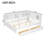 Queen Size Wood Daybed with LED, USB, 2 Drawers & Built-in Storage Shelves, White-706161484