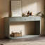Console de style antique avec 3 tiroirs de rangement et tablette de présentation-975440353