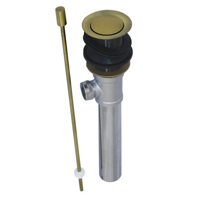 Kingston Brass Concord Brass Pop-Up Bathroom Sink Drain without Overflow, 22 Gauge