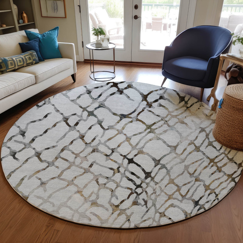 Khiri Abstract Rug, Round 8'
