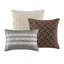 Ensemble d'édredon surdimensionné 8 pièces jacquard taupe