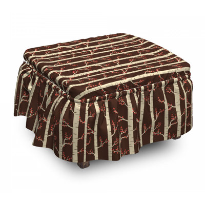 Box Cushion Ottoman Slipcover