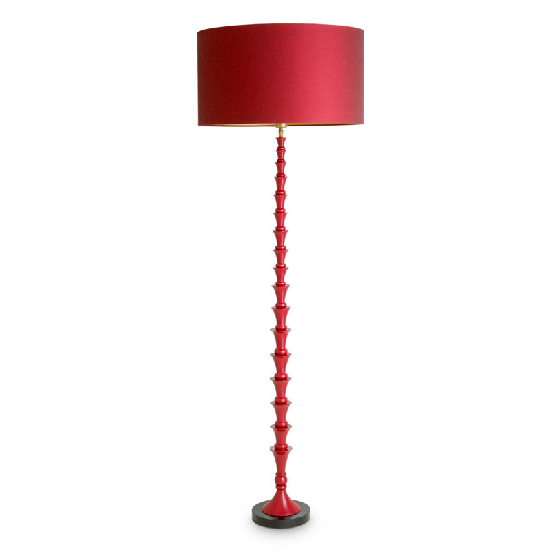 Floor Lamp, Bordeaux Red, Bordeaux Red