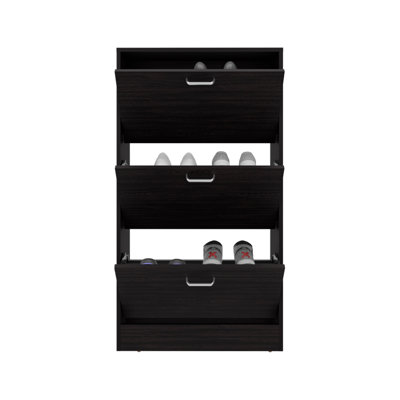Hesston Shoe Rack Organizer, Badroom, Black