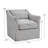 30" Wide Contemporary 360° Swivel Arm Accent Chair With Lumbar Pillow-110614055