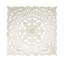 White Square Shape Handcrafted Wooden Wall Decor – 36"X36" Elegant Home Accent