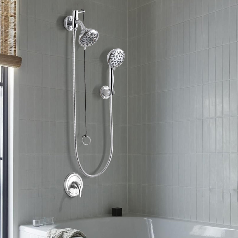 2-in-1 Dual Shower Head with 8 modes