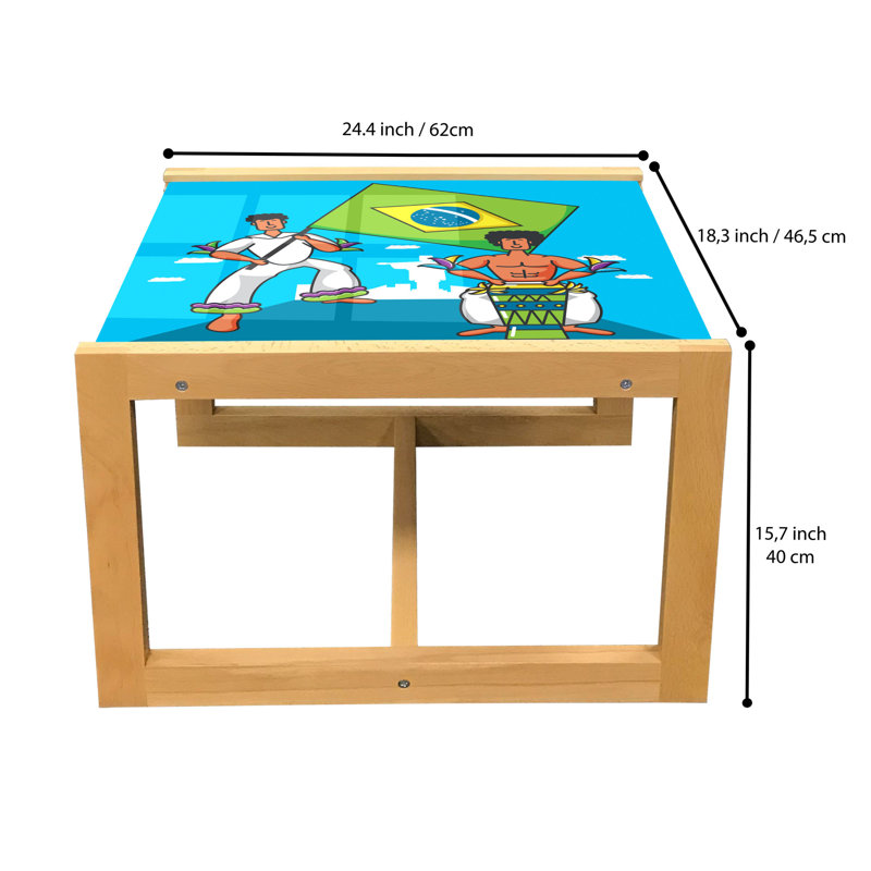 Jabriyah Sled Coffee Table, 62cm H x 46cm W x 40cm D