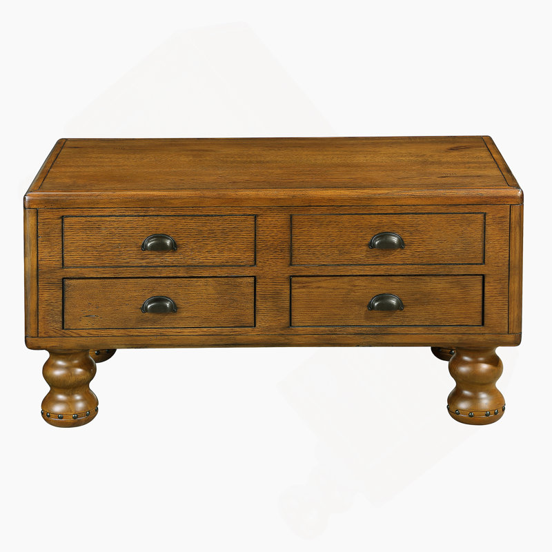 Table basse rectangulaire en bois massif