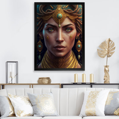 " Bohemian Queen With Golden Necklace "