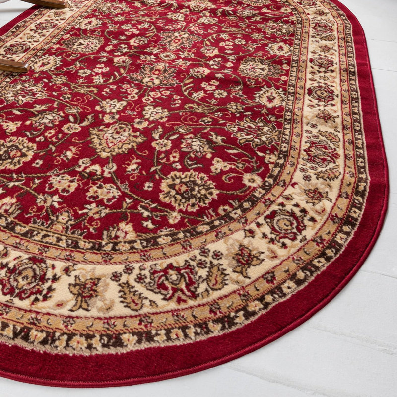 Zayandeh Oriental Indoor Rug, Oval 7'11" x 10'