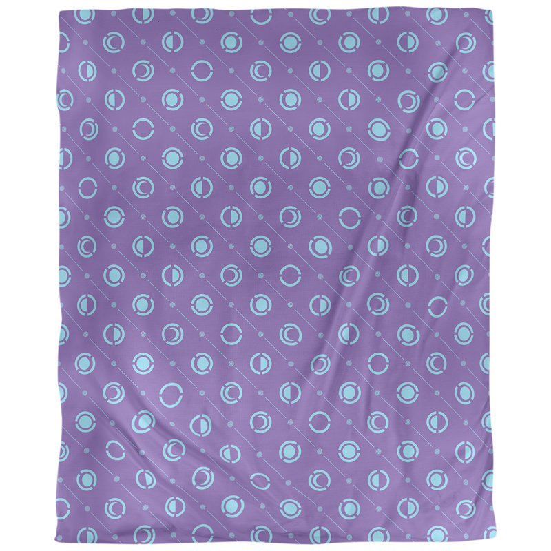 Fabric, Purple/Teal, 54" L x 36" W, Palazzo Oyster Linen