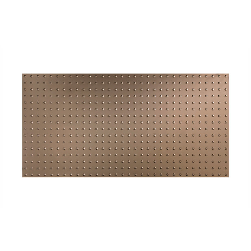Panneau mural 3D 48 "x 96", Bronze argenté
