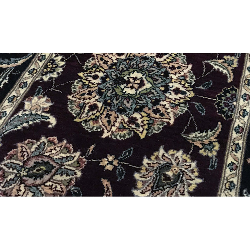 Hand-Knotted High-Quality Brown and Gray Runner