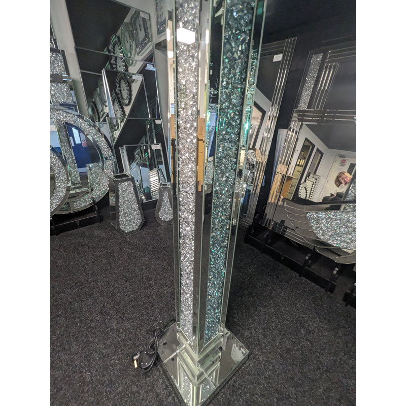 158cm Mirrored Traditional Floor Lamp