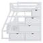 Lit mezzanine double avec 7 tiroirs, 2 tablettes et un bureau-2038961116-2038961117