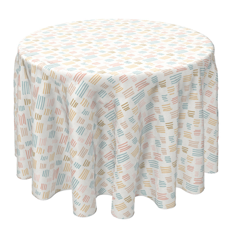 Round Cotton Twill Tablecloth