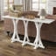 Console de 63 po avec base en bois massif, table rectangulaire traditionnelle américaine pour les entrées ou derrière les canapés-132277242