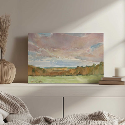 Sky Drama by Stephen Calcasola Canvas Art Print