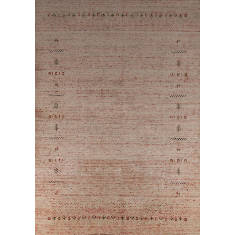 Tapis indien fait à la main de style Gabbeh 9 x 11