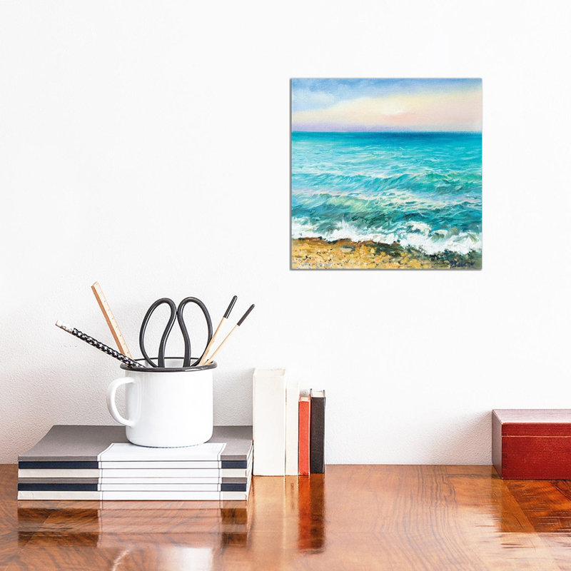 Sea by Katharina Valeeva - Wrapped Canvas Painting, 30.48 cm H x 30.48 cm W