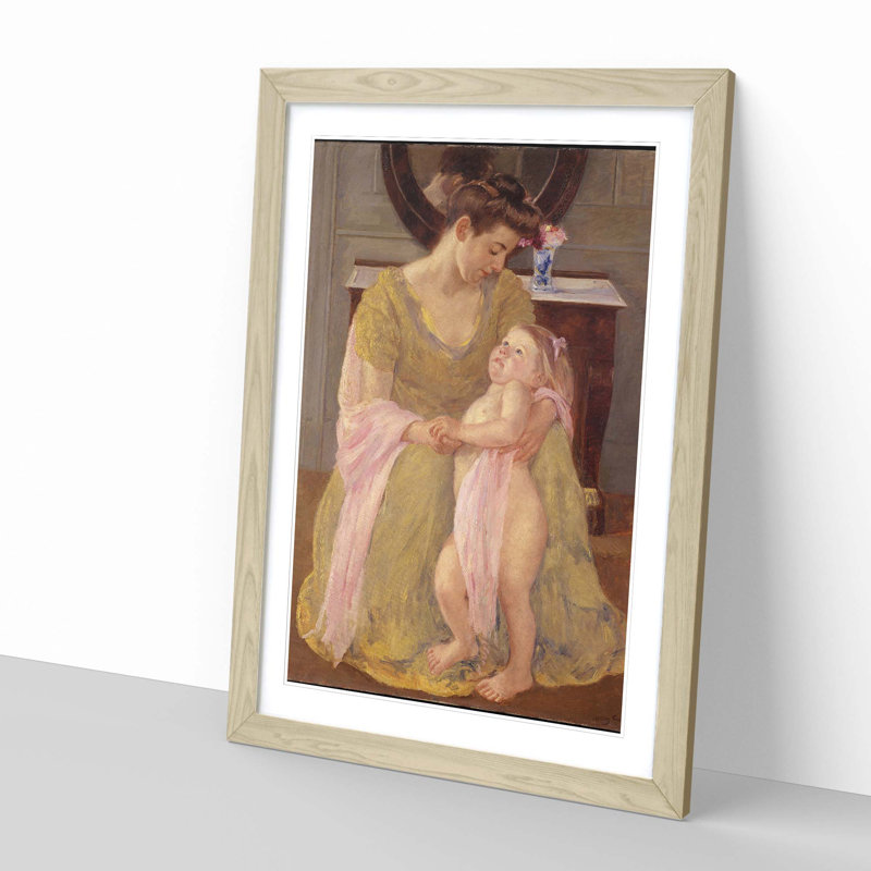 Mary Cassatt - Single Picture Frame Painting, Oak