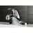Kingston Brass Legacy Single-Handle 3-Hole Deck Mount 4" Centerset Bathroom Faucet with Plastic Pop-Up