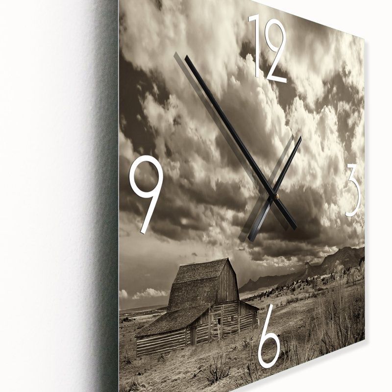 Après la pluie dans la prairie - Horloge murale traditionnelle, Très grand