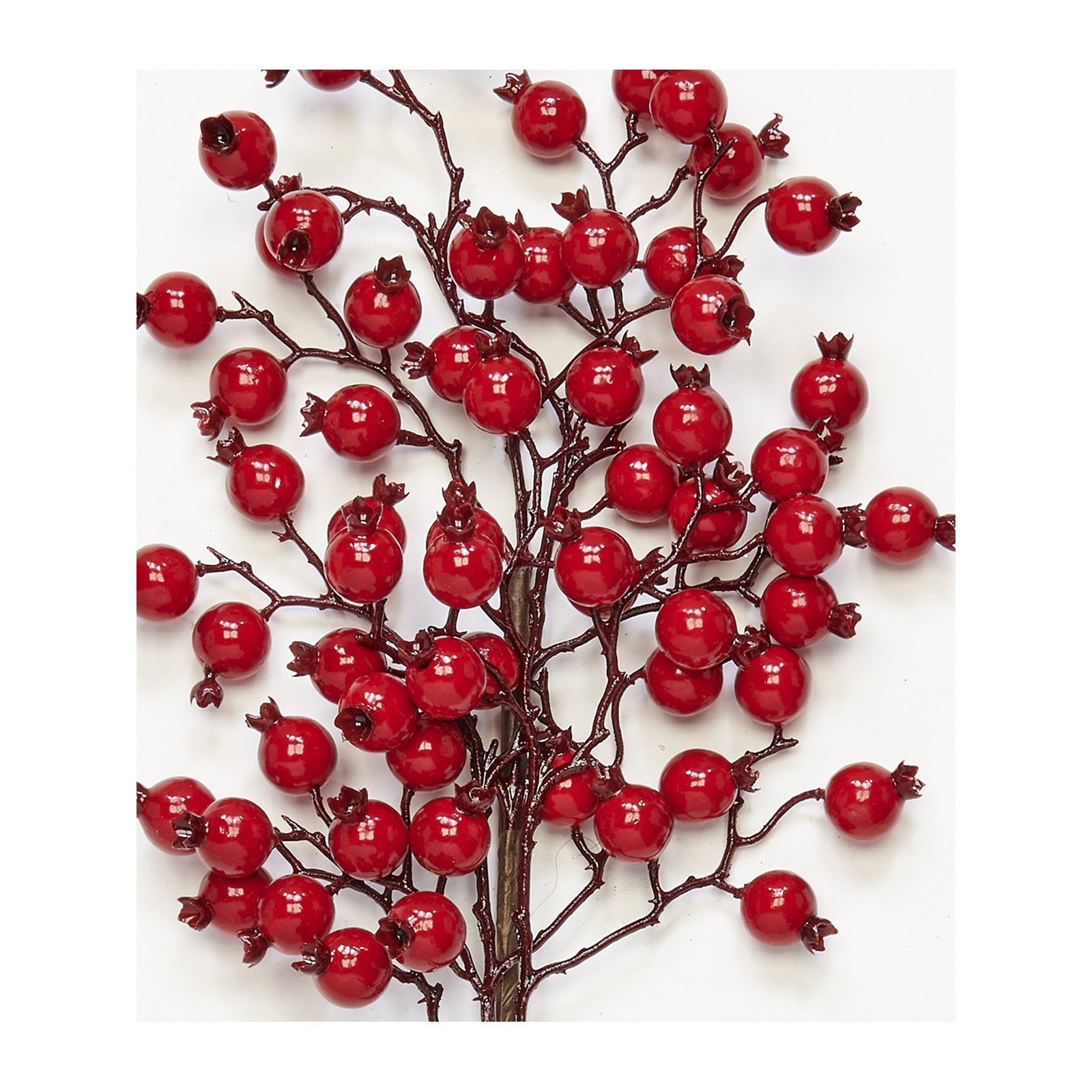 24" Artificial Red Berries Holiday Spray